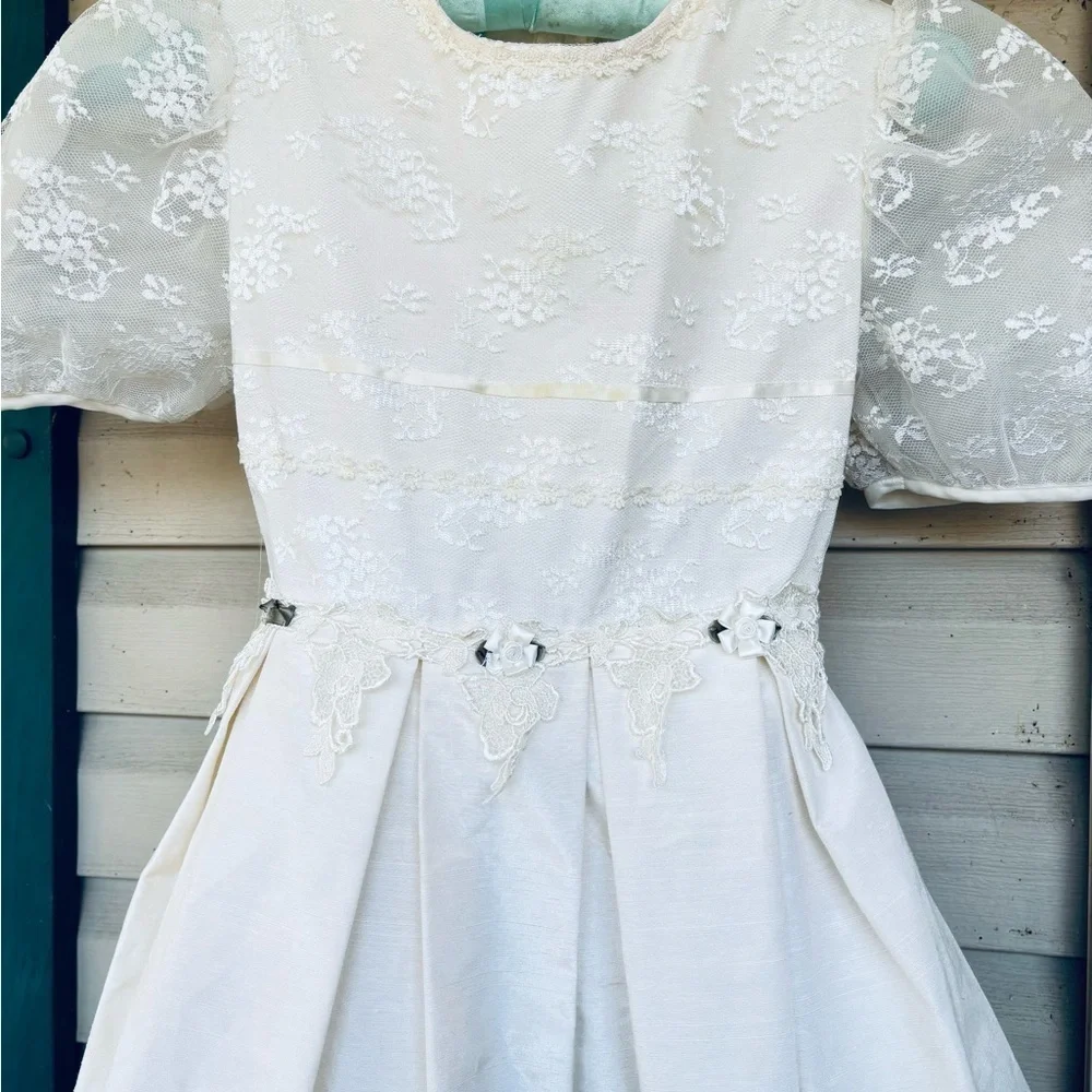 Vintage Bonnie Jean New York Girl's Wedding Flower Girl Bridesmaid Dress